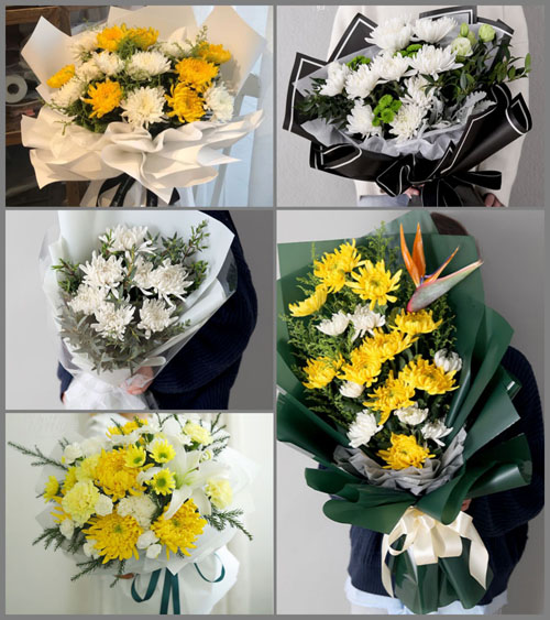 山东青岛莱西市店埠镇东张格庄村白事花束代送